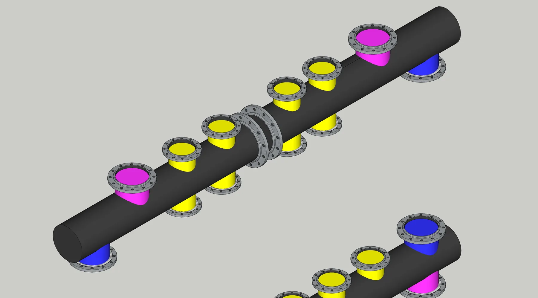 3D RSW estructura isometrico — Ingeniería RSW