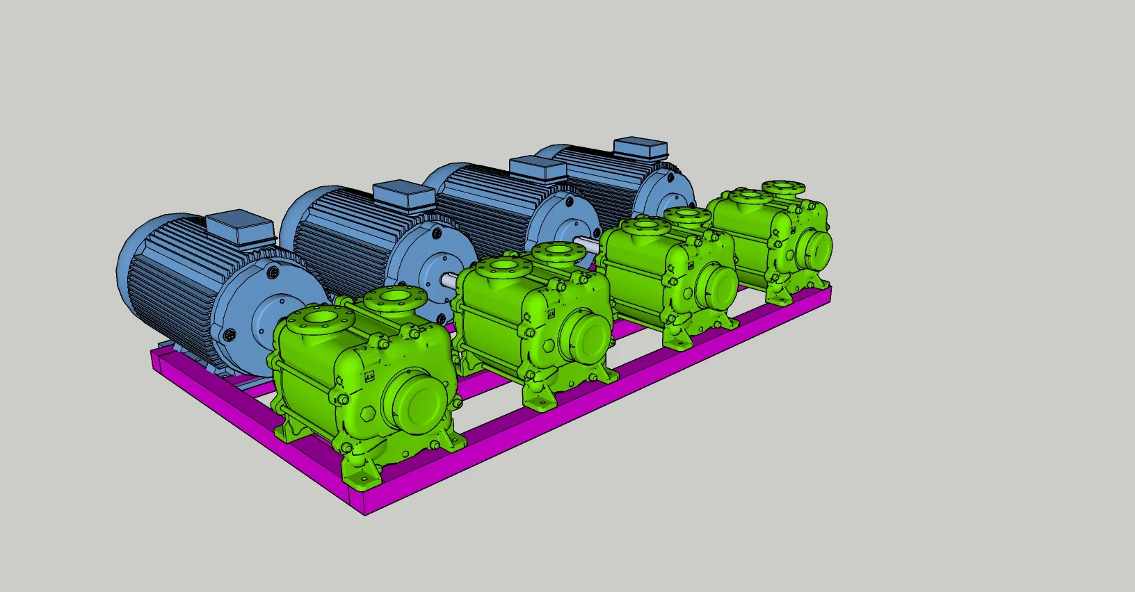 isometrico bombas — Ingeniería 3D