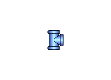 Recurso HMI IOTA: tee off vacio, categoría Piping y accesorios